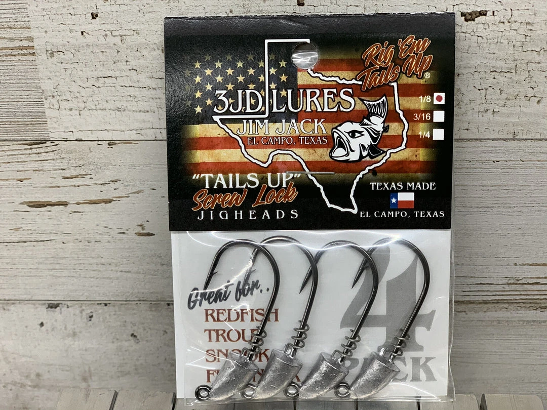 3JD Lures 3JD Tails Up Screwlock Jigheads