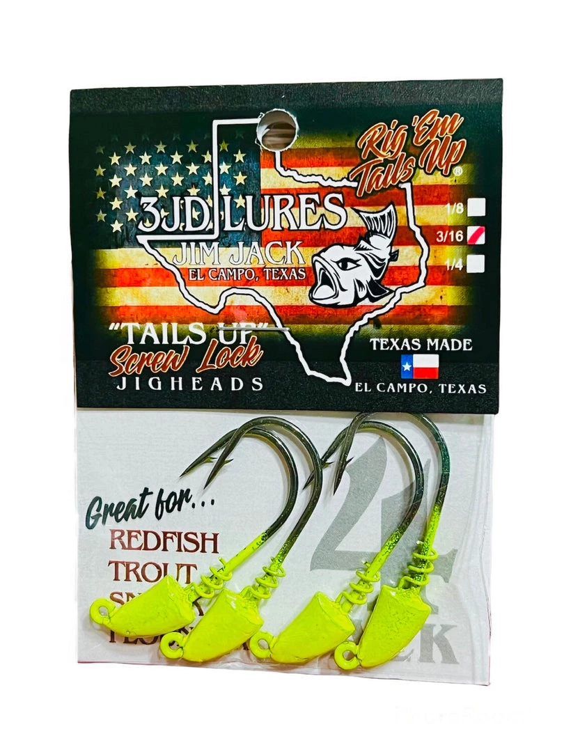3JD Lures 3JD Tails Up Screwlock Jigheads