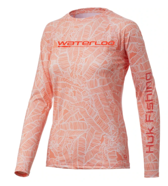 Apparel HUK Women's Linear Leaf Pursuit - Linear Leaf Desert Flower