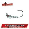 Bass Assassin Fishing Lures Bass Assassin JA Series JIgheads - Lead/ Red Eye
