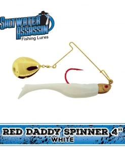 Bass Assassin Fishing Lures Bass Assassin Red Daddy Spinner 4" Lures & Tackle