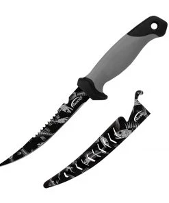 Danco Sports Inc Danco Tournament 6" Flex Knife - Black Fish Skeleton