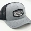 GOTSTUFF,INC Caps Waterloo Heather Grey And Black Cap - Badge Logo