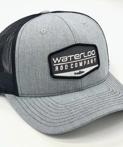GOTSTUFF,INC Caps Waterloo Heather Grey And Black Cap - Badge Logo
