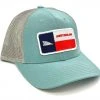 GOTSTUFF,INC Caps Waterloo Smoke Blue And Grey Cap - Texas Flag Tails Up Logo