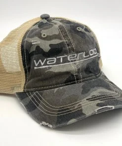 Waterloo Rods Waterloo Women's Grey Camo Baseball Pony Cap Caps