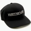 Viatran Inc Waterloo Black Flexfit Cap - Silver Performance Logo Caps