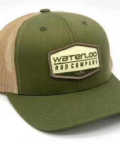 GOTSTUFF,INC Waterloo Army Green And Khaki Cap - Badge Patch Caps