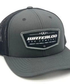 GOTSTUFF,INC Waterloo Charcoal And Black Cap - Fish The Best Badge Patch