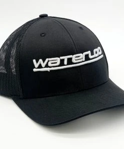 Viatran Inc Caps Waterloo Black On Black Cap - Light Grey Performance Puff Logo
