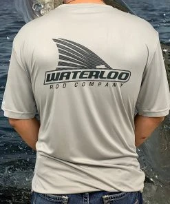 Viatran Inc Waterloo Silver Short Sleeve Performance Shirt - Tails Up Logo