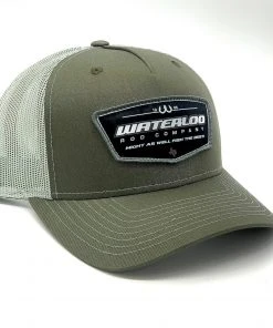 GOTSTUFF,INC Waterloo Grey Green Cap - Fish The Best Badge Patch Caps