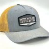 GOTTSTUFF, INC Waterloo Heather Grey And Amber Gold Cap - Badge Patch Logo Caps