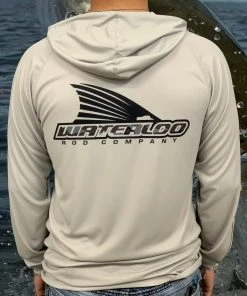 REEL Sportswear Light Gray Performance Hoody - Tails Up Logo