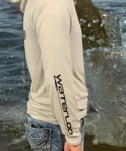 REEL Sportswear Light Gray Performance Hoody - Tails Up Logo