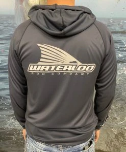 Apparel REEL Sportswear Charcoal Performance Hoody - Tails Up Logo