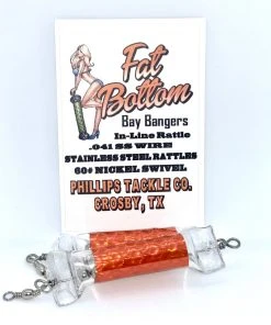 Lures & Tackle Fat Bottom Bay Bangers - 2 Pack (Multiple Colors)