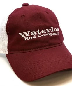 Compadres Design Inc. Waterloo Maroon And White Unstructured Cap