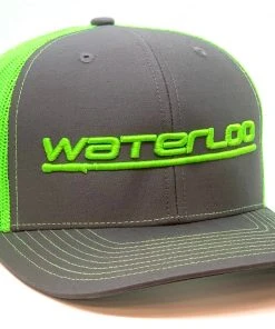 Waterloo Rods Caps Waterloo Charcoal And Lime Green Cap - Performance Puff Logo