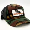 GOTSTUFF,INC Waterloo Green Camo And Black Cap - Tail Up Patch Logo Caps