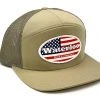 GOTSTUFF,INC Caps Waterloo Light Army Green And Loden Flat Bill Cap - Tails Up Logo