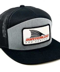 GOTSTUFF,INC Caps Waterloo Heather Grey And Black Flat Bill Cap - Tails Up Logo