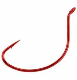 Farris Brothers. INC. Mustad Wide Croaker Hook - Red 3/0