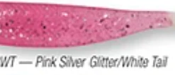 Lures & Tackle MirrOlure MRMM-38WT PINK SILVER/WHITE TAIL