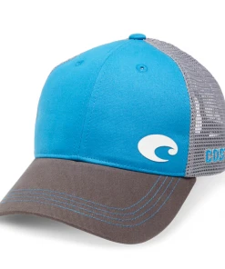 Caps Costa Logo Trucker Cap - Blue With Grey
