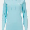 Simms Women's SolarFlex Hoody - Laguna - Performance Logo Apparel