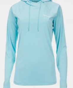 Simms Women's SolarFlex Hoody - Laguna - Performance Logo Apparel
