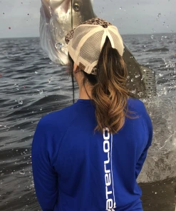 Waterloo Rods Waterloo Women's Grey Camo Baseball Pony Cap Caps