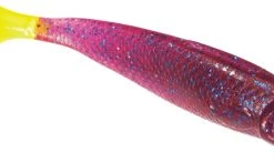 MirrOlure Marsh Minnow MRMM-56 Purple/Chartreuse Tail Lures & Tackle