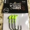 Down South Lures Jigheads 1/8 Oz. 3/0 Chartreuse