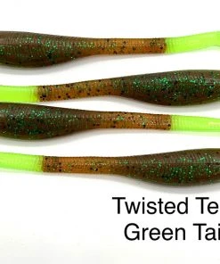 Down South Lures Down South Lure - Twisted Tea With Green Tail