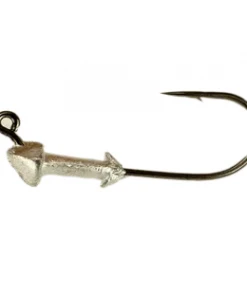 Lures & Tackle KWIGGLERS Jig Head 5 Pack - 1/8th Oz. Black Nickel 2/O