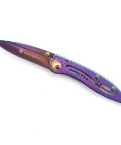 American Outdoor Brands Wading Gear Smith & Wesson Frame Lock Folding Pocket Knife W/Drop Point Blade